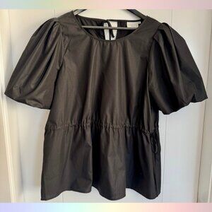 Kaffe (Curve) Black Babydoll Top – Size 44